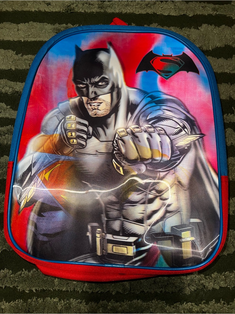 DC Comics Batman Kids Backpack - Blue, Red, Black